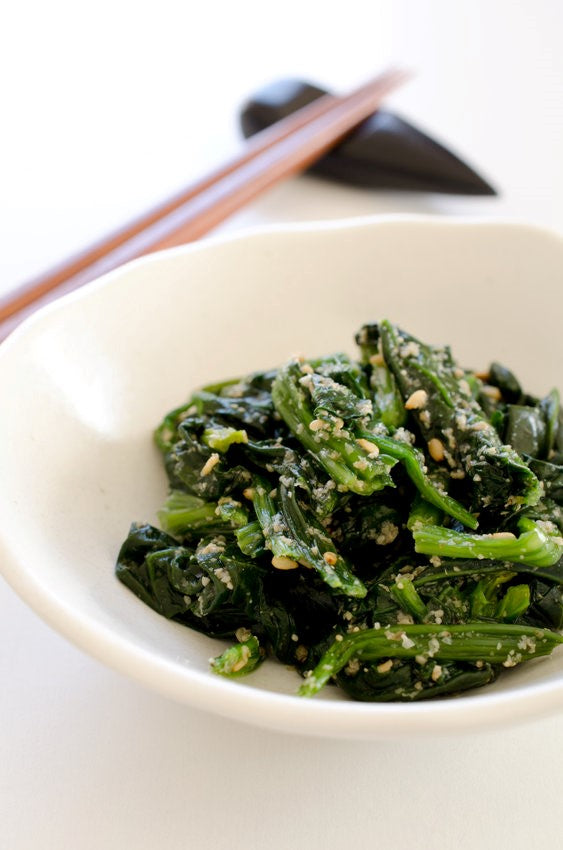 Japanese Spinach & Sesame Seeds Salad Recipe by Dr. Daryl Alkamind