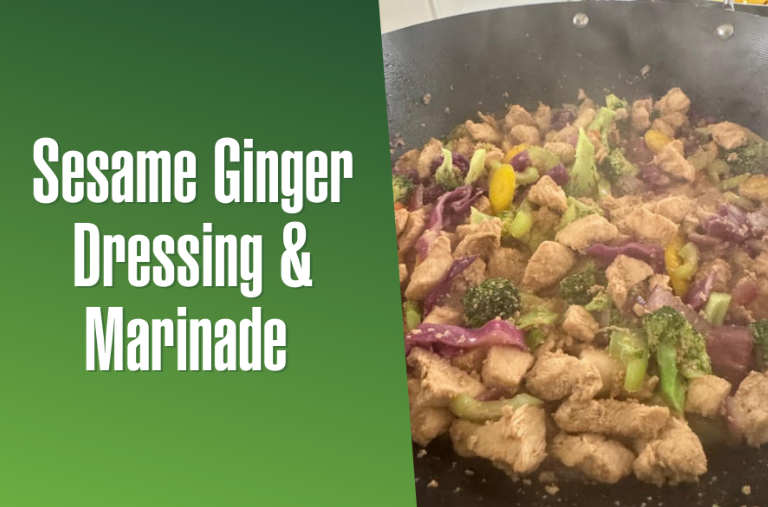 Sesame Ginger Dressing & Marinade (2-in-1 Recipe for Busy Moms)