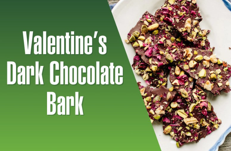 Valentine’s Dark Chocolate Bark