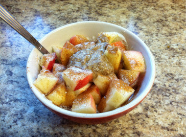 Ginger Cinnamon Fruit with Sweet Tahini Dip