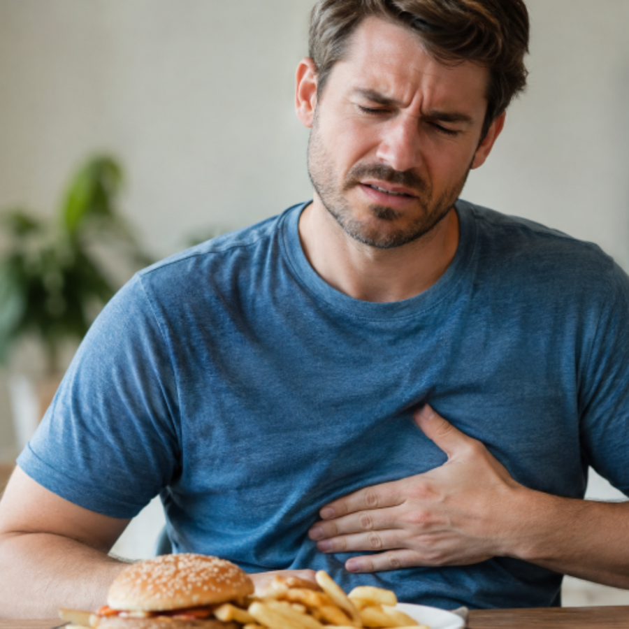 Why Overeating Can Trigger Heartburn