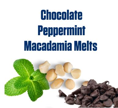 Chocolate Peppermint Macadamia Melts