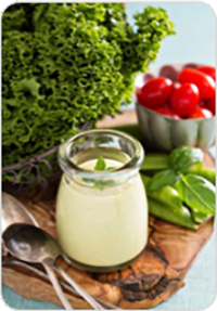Alkaline Diet Recipe: Creamy Herb Dressing With Fresh Greens