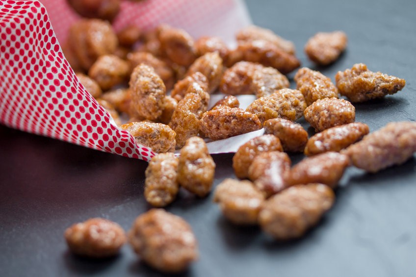 Sweet & Spicy Roasted Almonds