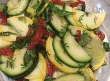 Italian Marinated Zucchini Squash
