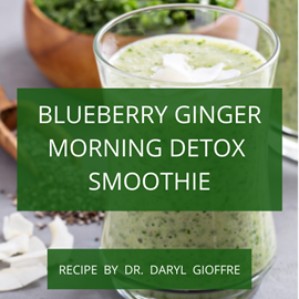 Blueberry Ginger Morning Detox Smoothie