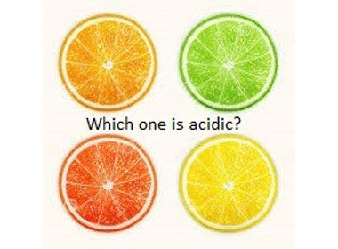 citrus fruits showing acidic and alkaline forming foods