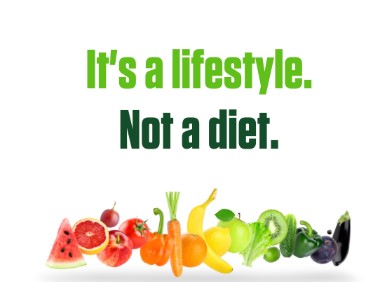 It's a lifestyle—not a diet