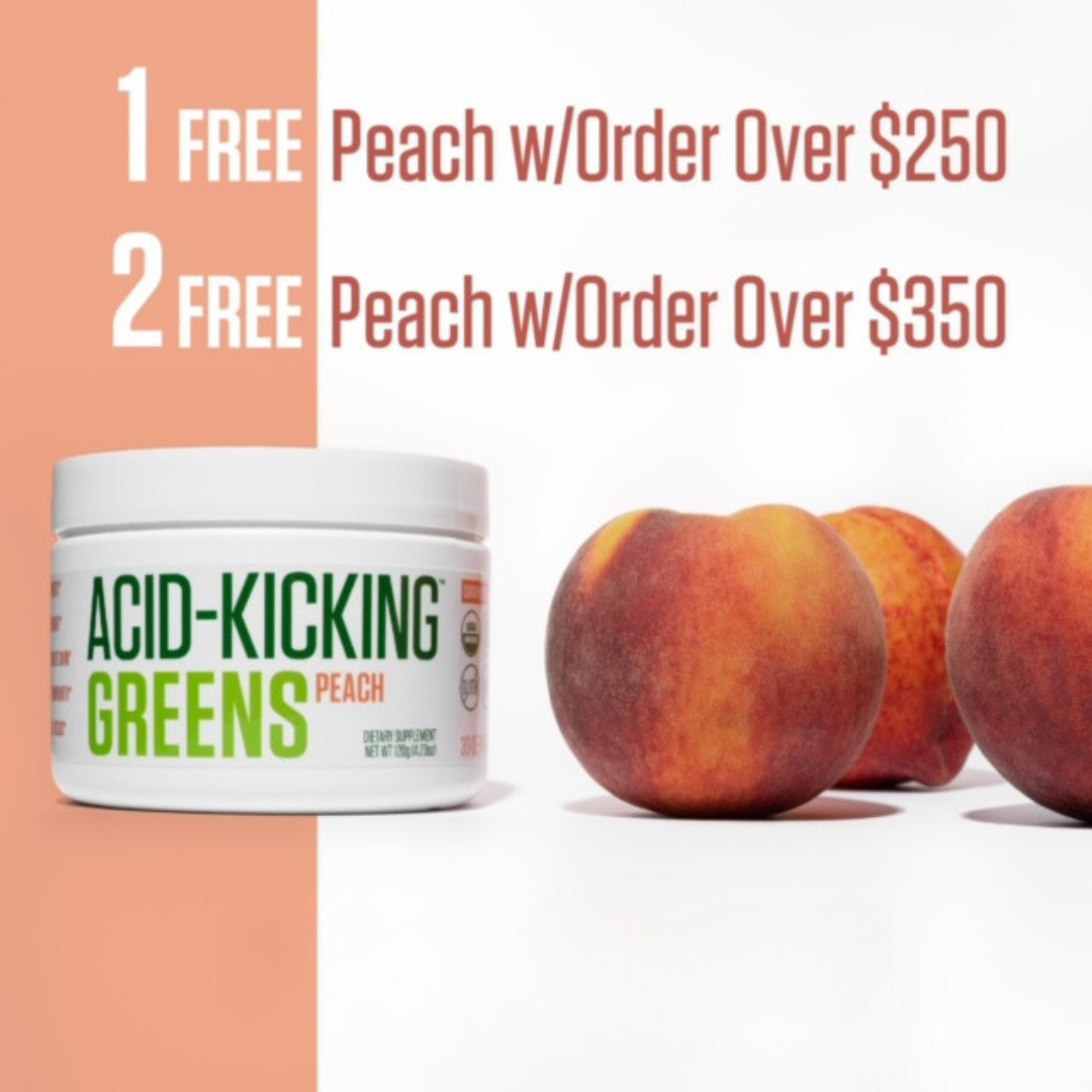 Acid-Kicking Greens Peach