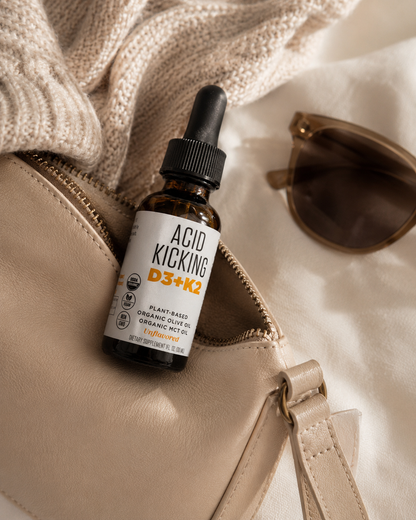 Vitamin D3 and K2 support healthy calcium absorption, strong bones and teeth, heart health, immune function, and muscle function by helping direct calcium where your body needs it most.