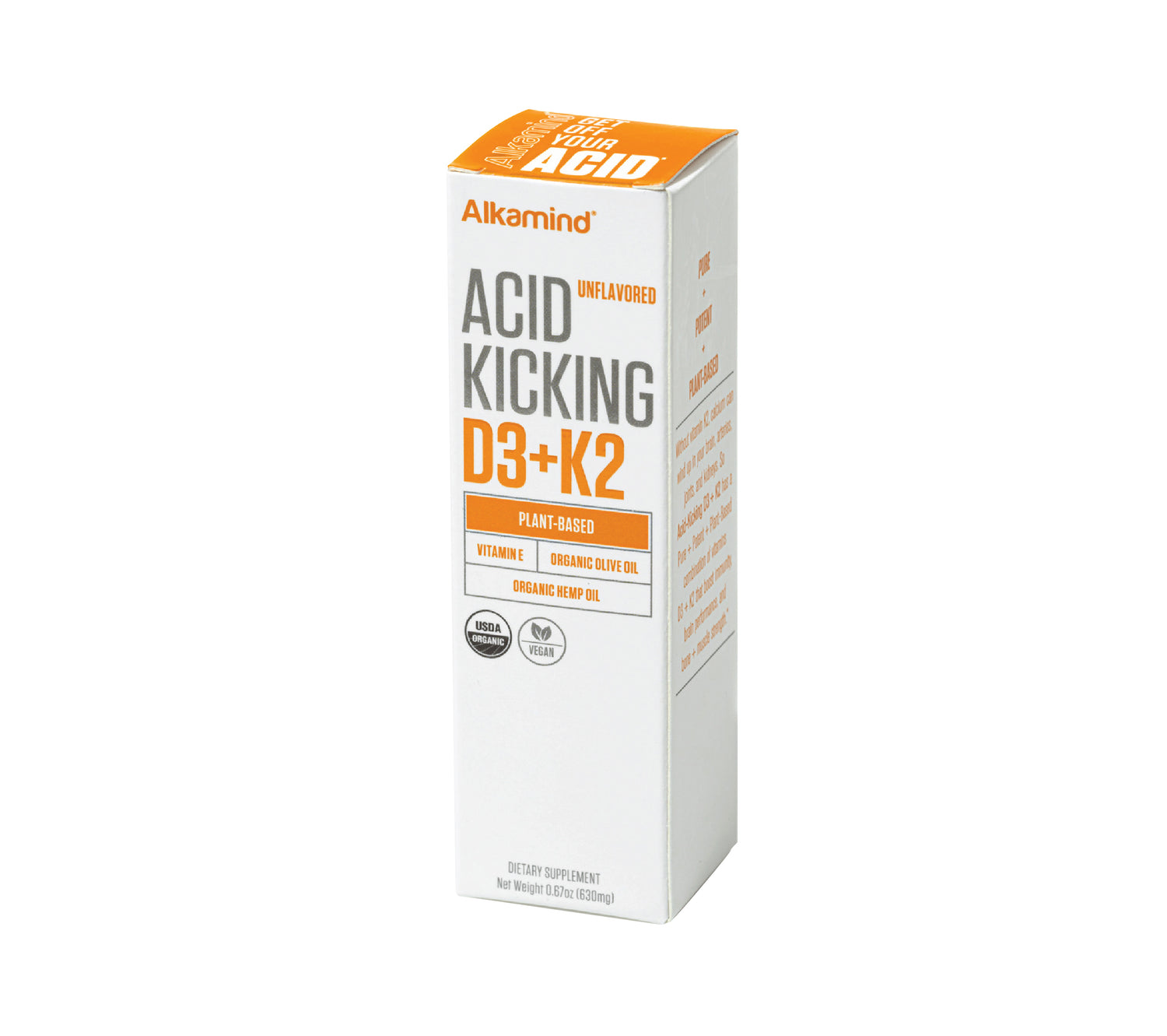 Acid-Kicking D3+K2 Unflavored