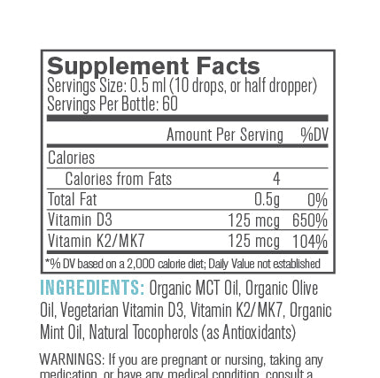 Acid-Kicking D3+K2 Mint