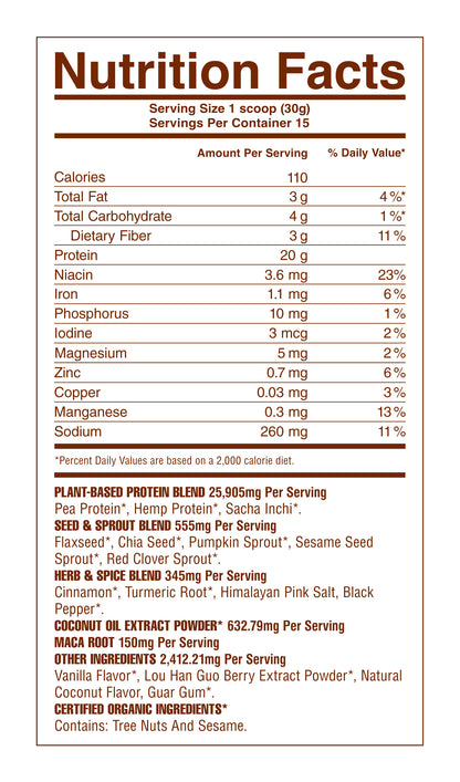 Acid-Kicking Plant-Based Protein Vanilla